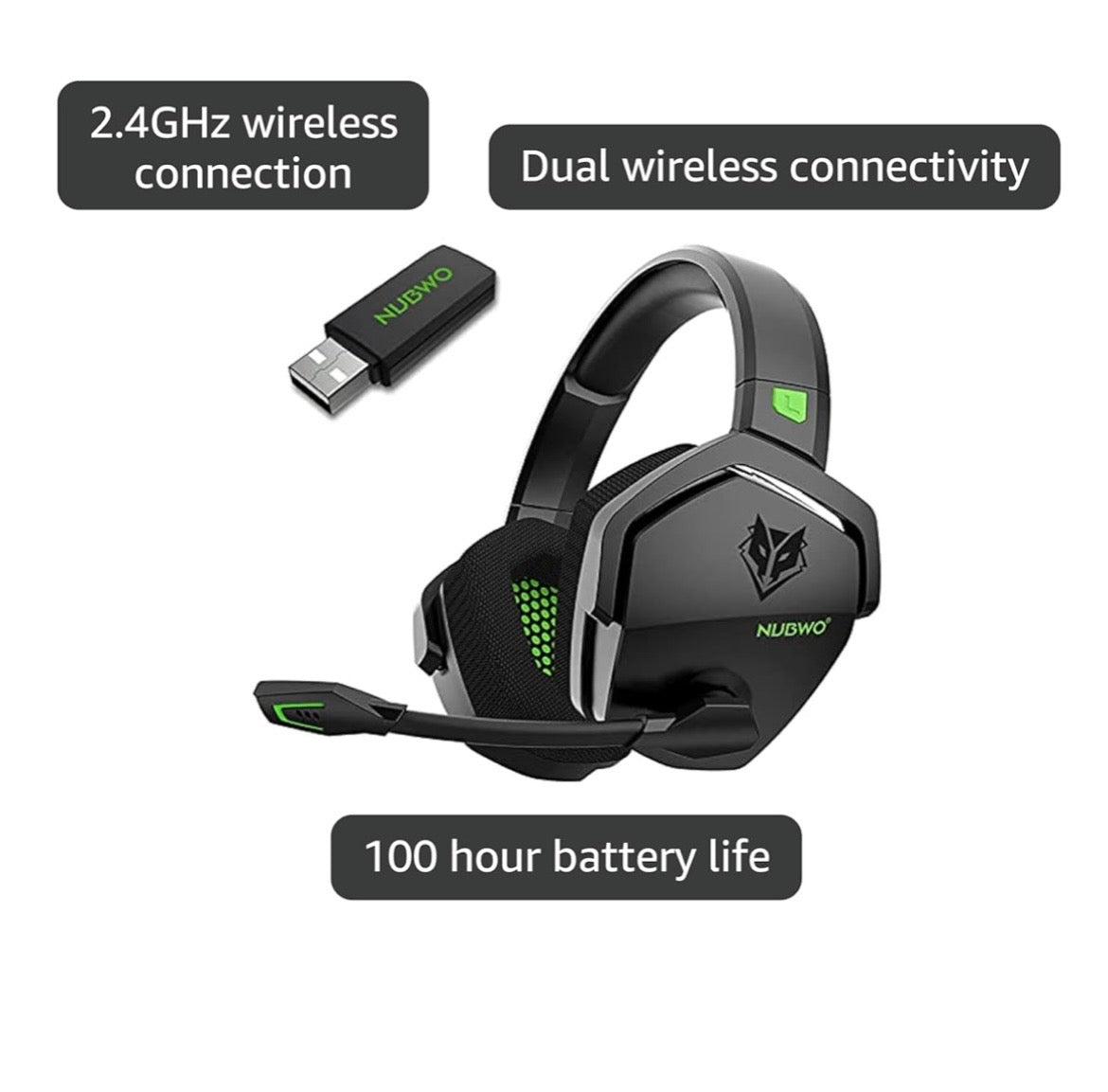 NUBWO Wireless Gaming Headset