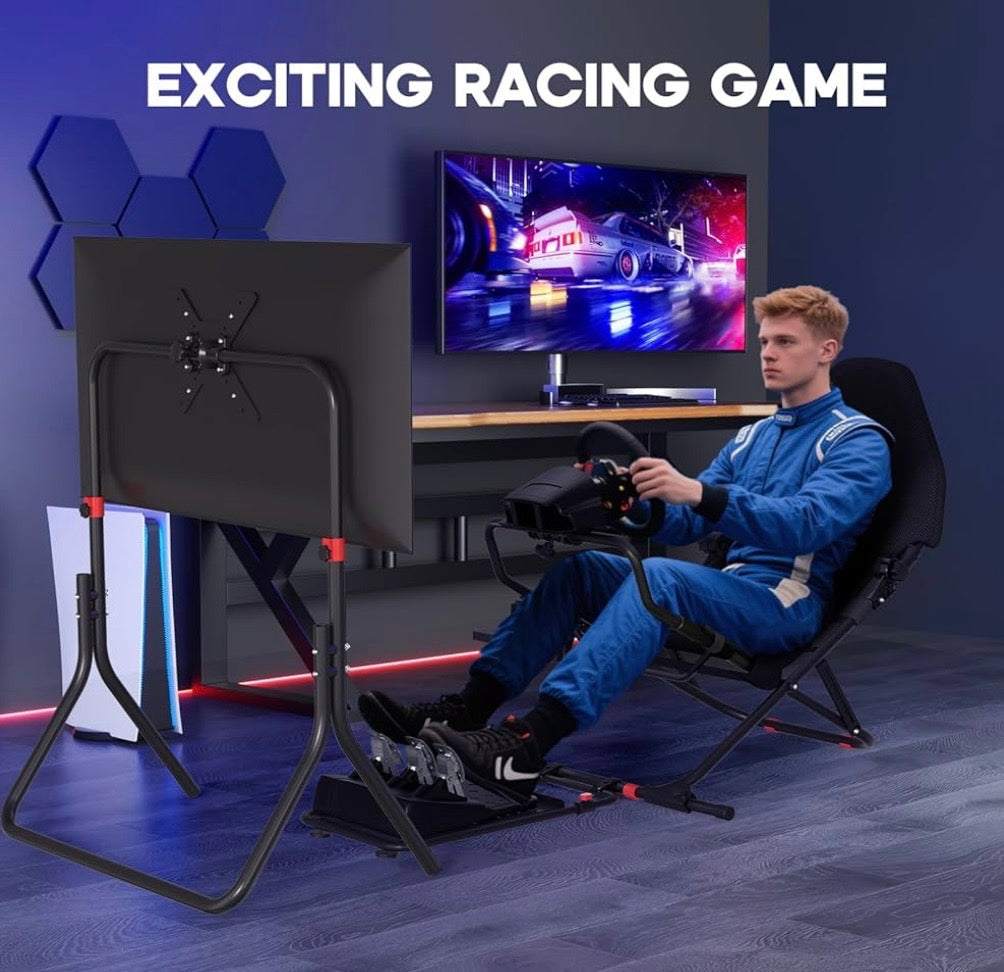 DIWANGUS Racing Simulator Cockpit With TV Stand