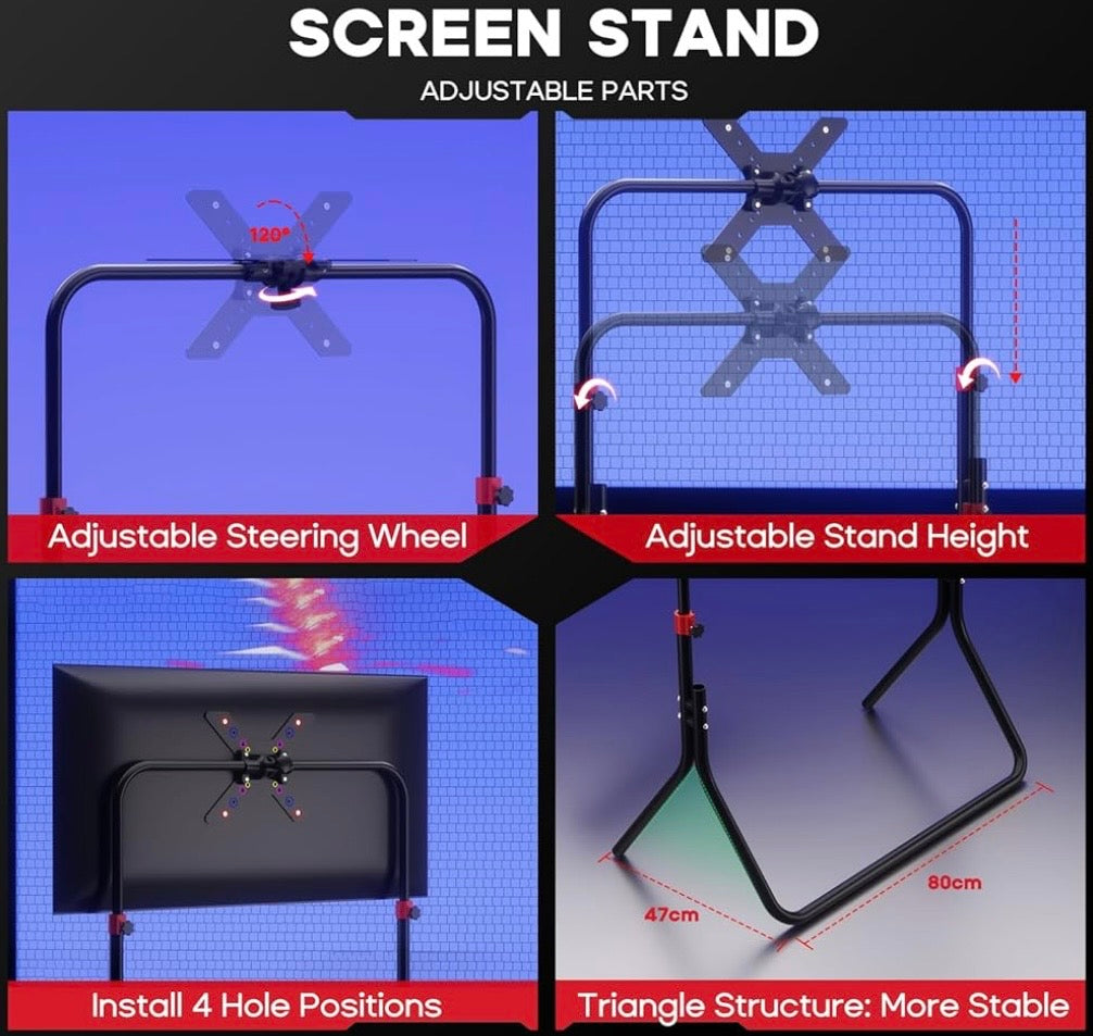 DIWANGUS Racing Simulator Cockpit With TV Stand