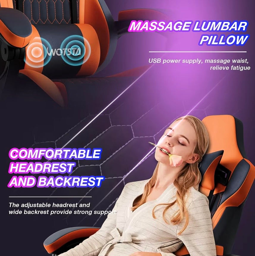 Gaming Chair with Footrest