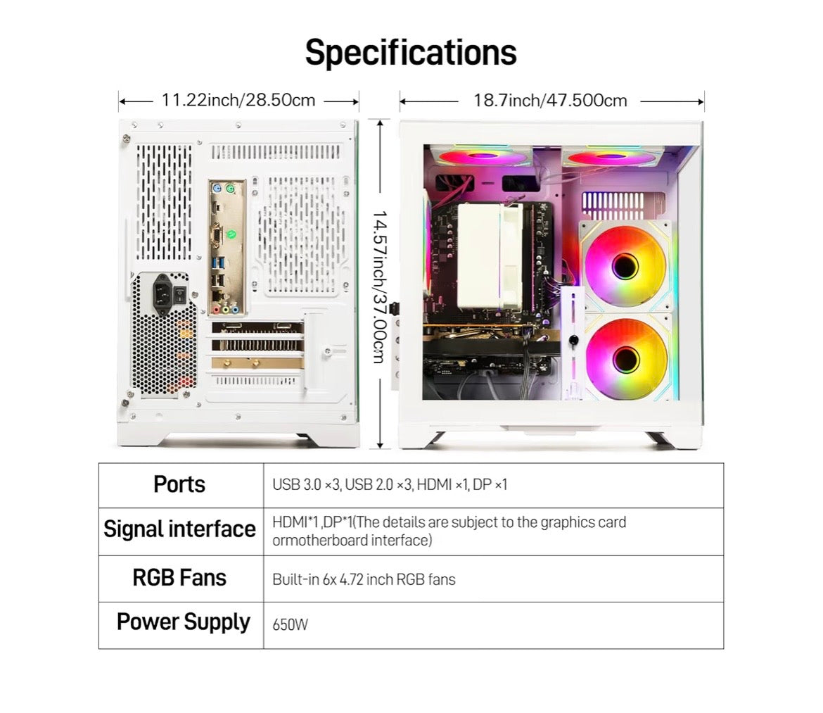 Gaming PC Desktop Computer - Ryzen 5 5500