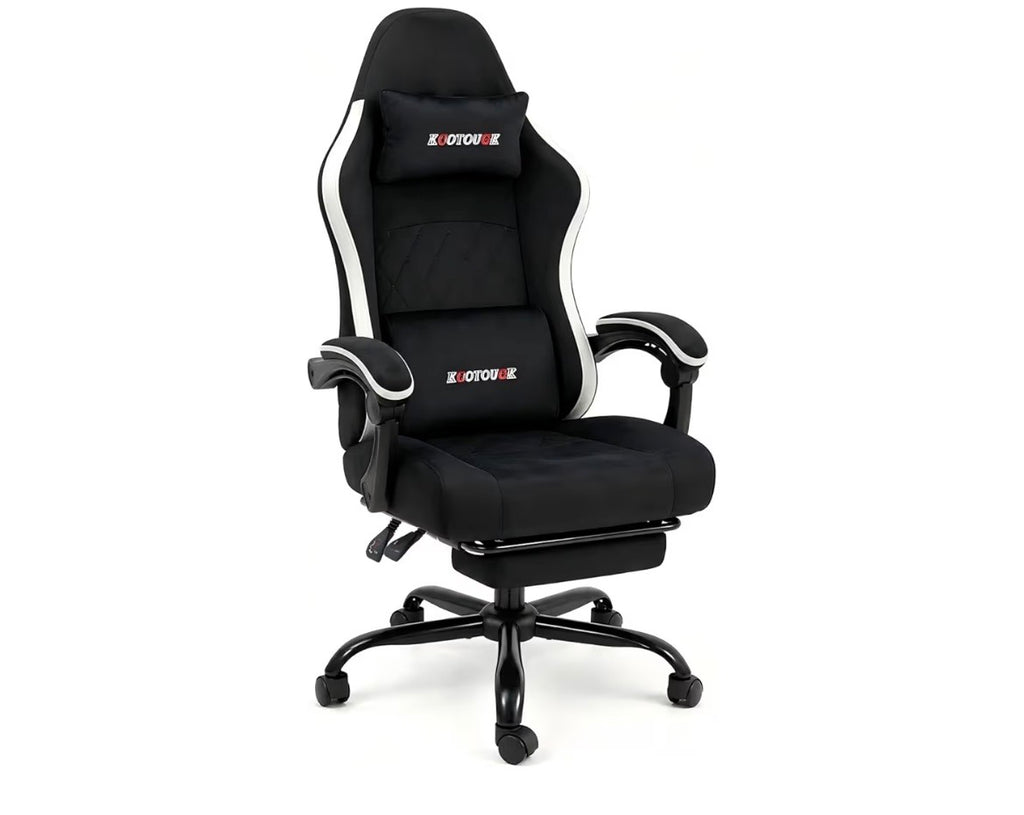 Black Fabric Gaming Chair